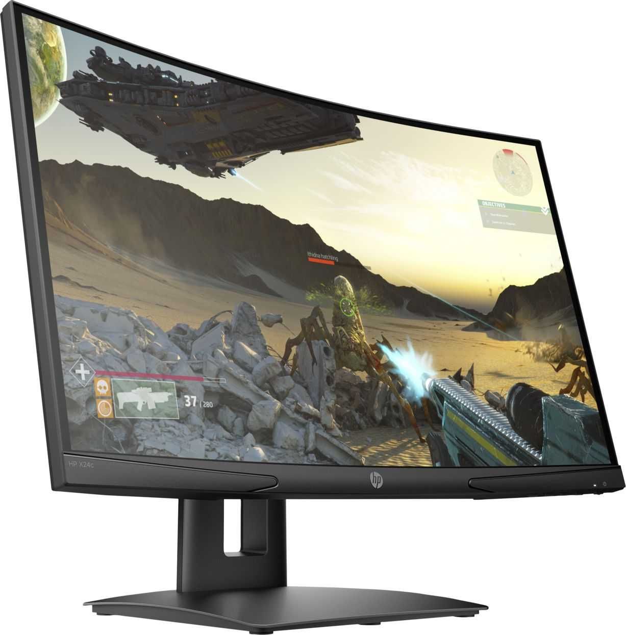 Monitor HP X24c Gaming Monitor, 23.6", FullHD,LED VA,144Hz,Zakrzywiony