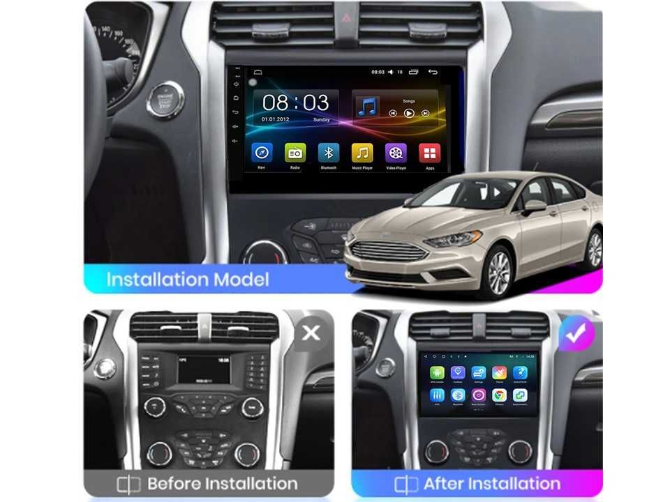 Radio samochodowe Android Ford Mondeo Fusion (9") 2012.-2019