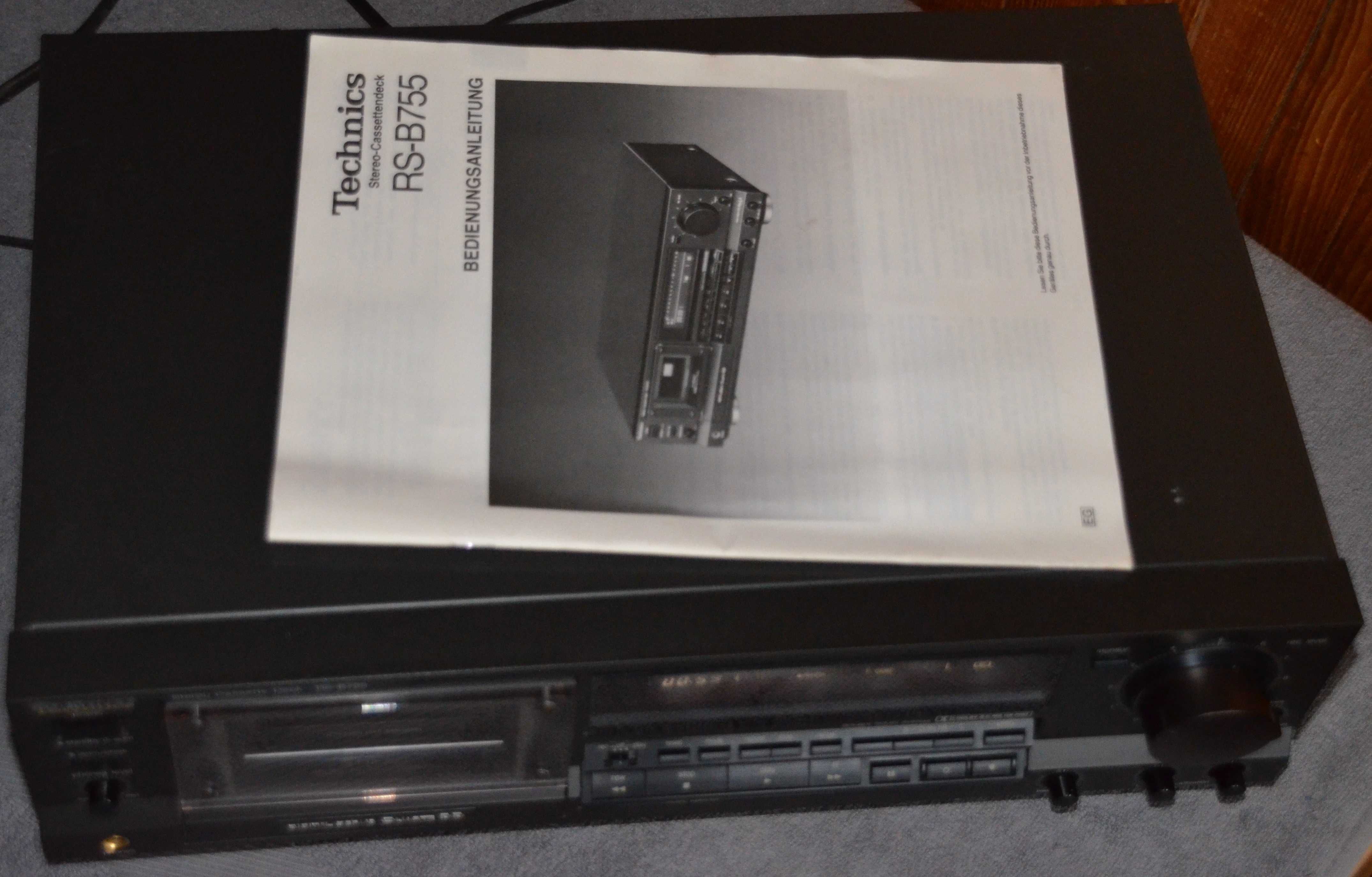 Technics RS-B755 Magnetofon kasetowy TOP! +instrukcja Gwarancja