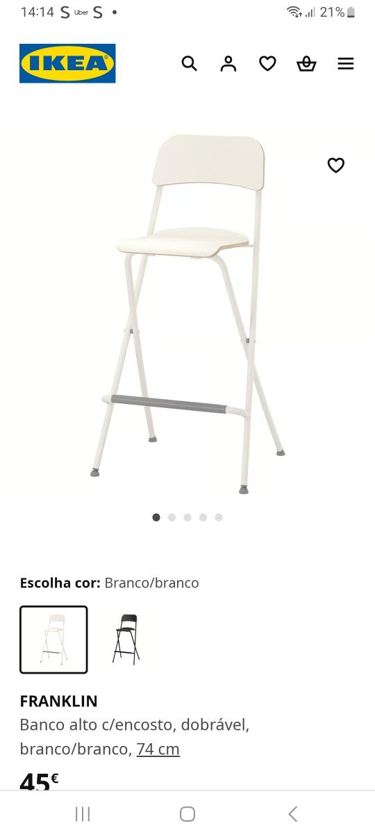 Cadeira alta ikea