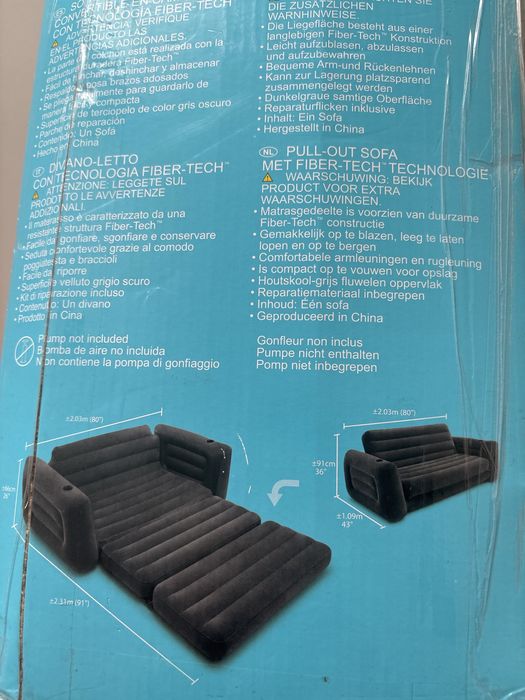Pompowany materac/kanapa INTEX