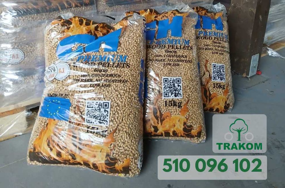 Pellet pelet iglasty klasa A1 producent GK Łotwa certyfikat LV017