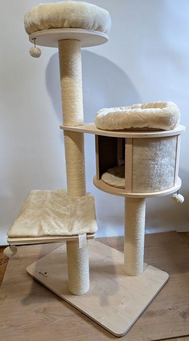 Natural Paradise Drapak Dla Kota Magnolia L Kremowy 78X81X137Cm DUŻY