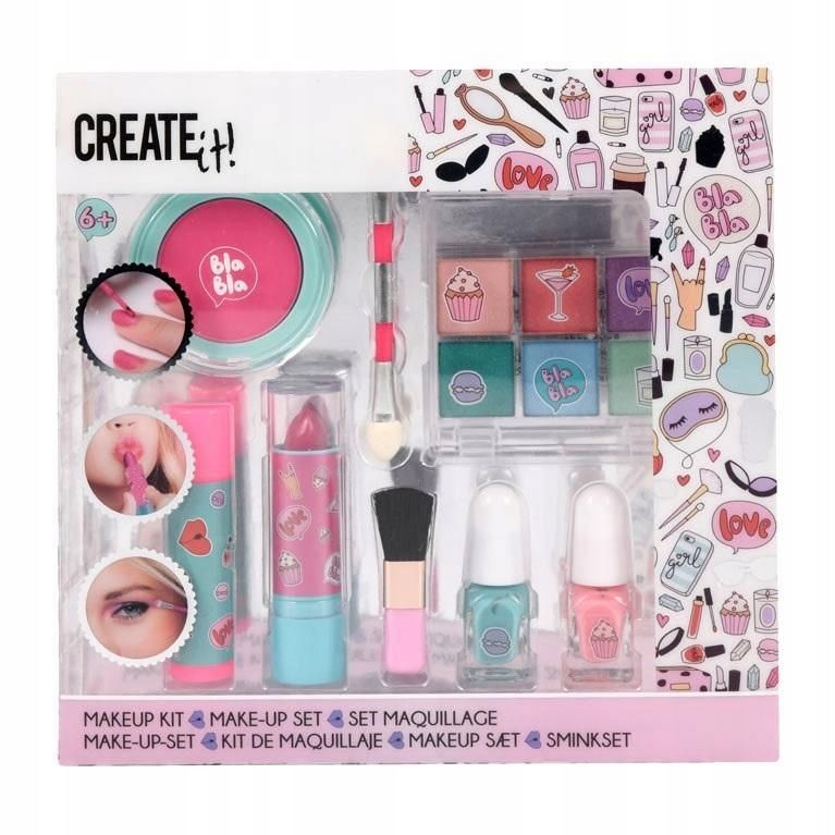 Zestaw Make-up Róż, Turkus Create It!, Canenco