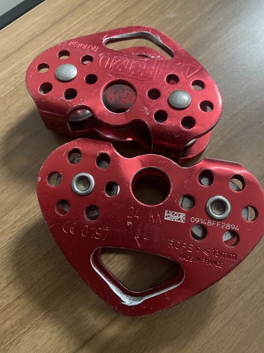 Bloczek petzl tandem tyrolka zjazd