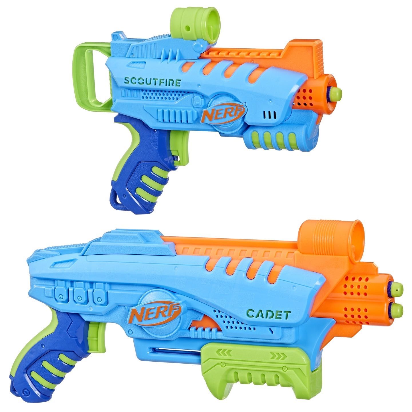 NERF Elite Junior Ultimate Starter Set Dwie wyrzutnie Zestaw startowy