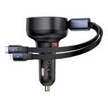 Ładowarka samochodowa Baseus Enjoyment USB-A z kablem USB-C / Lightnin
