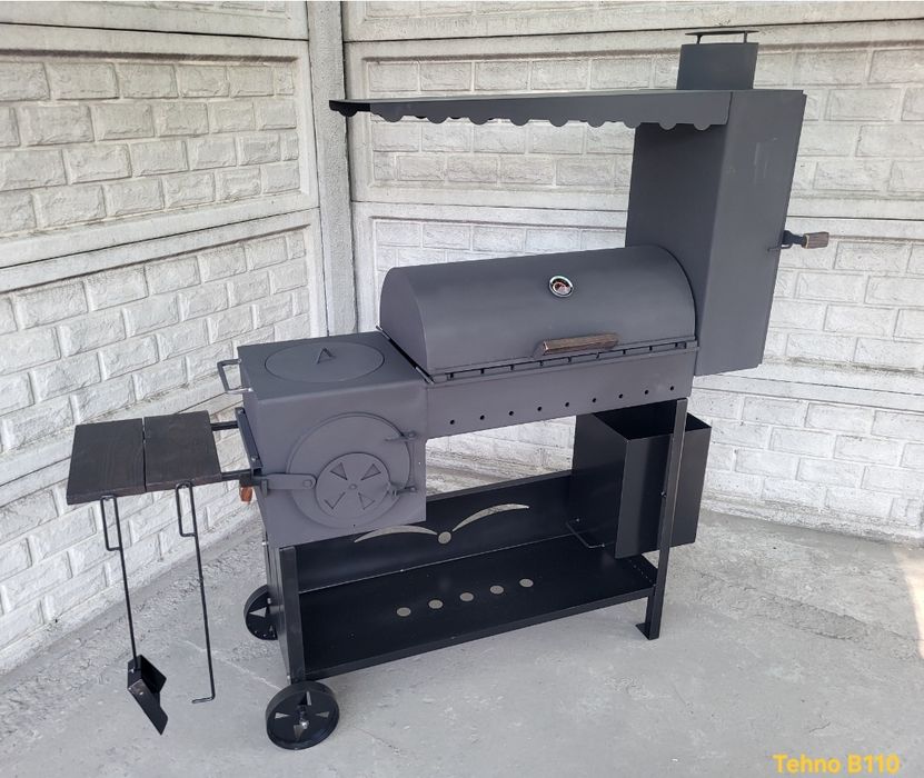 ХІТ! 5мм! 4в1! Мангал Коптильня Смокер Барбекю / Печь под Казан