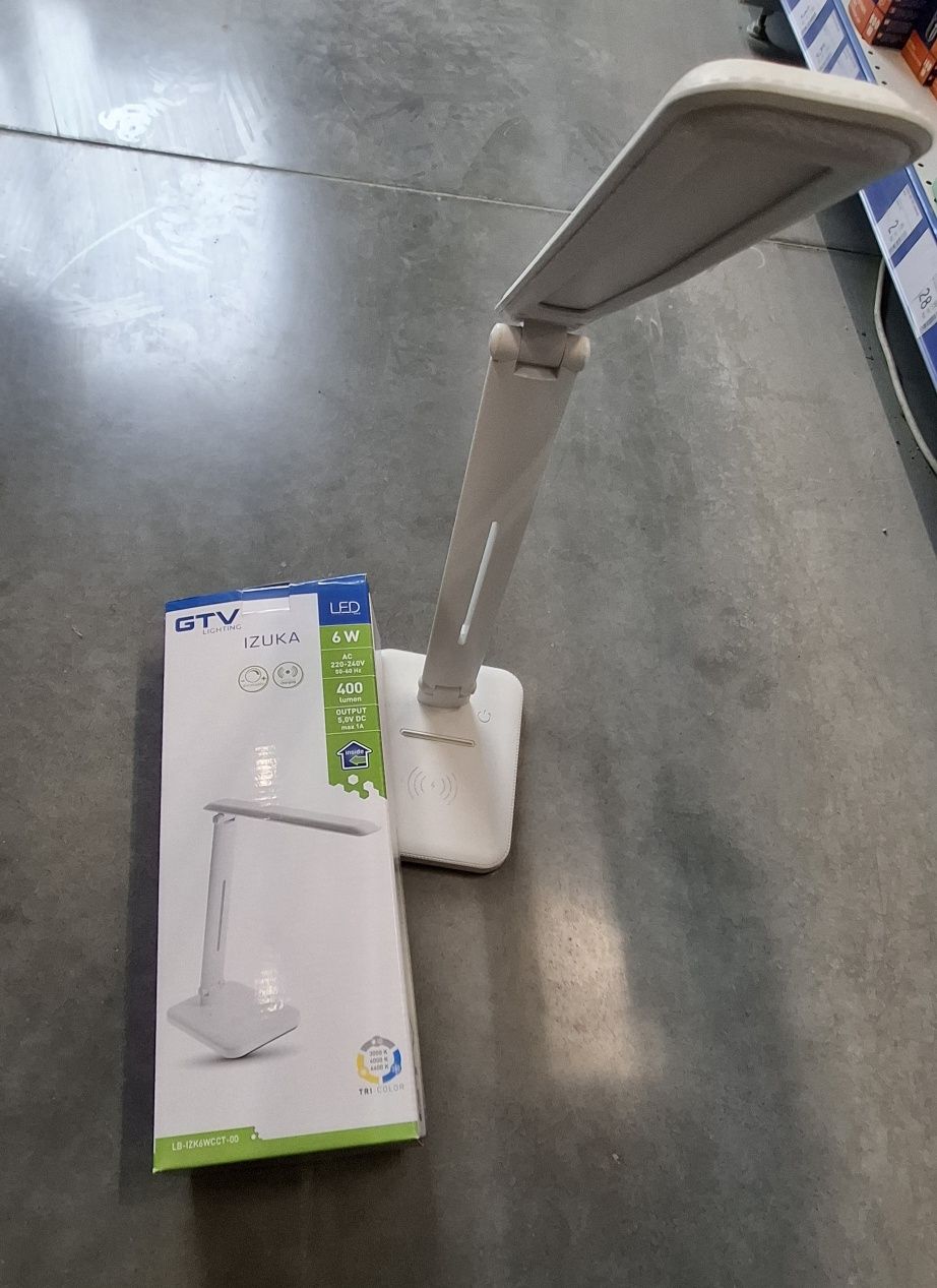 Lampka Biurkowa IZUKA LED z ładowarka indukcyjną!