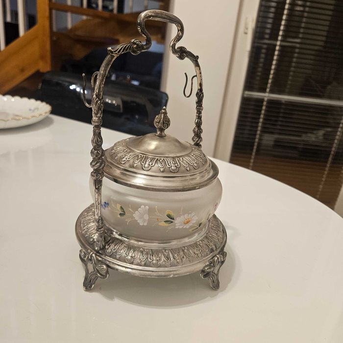 Antyczna bombonierka, cukiernica pojemnik na dżem