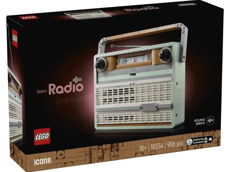 LEGO 10334 Icons Ретро Радіоприймач (10334) новинка 2025 Лего 10334