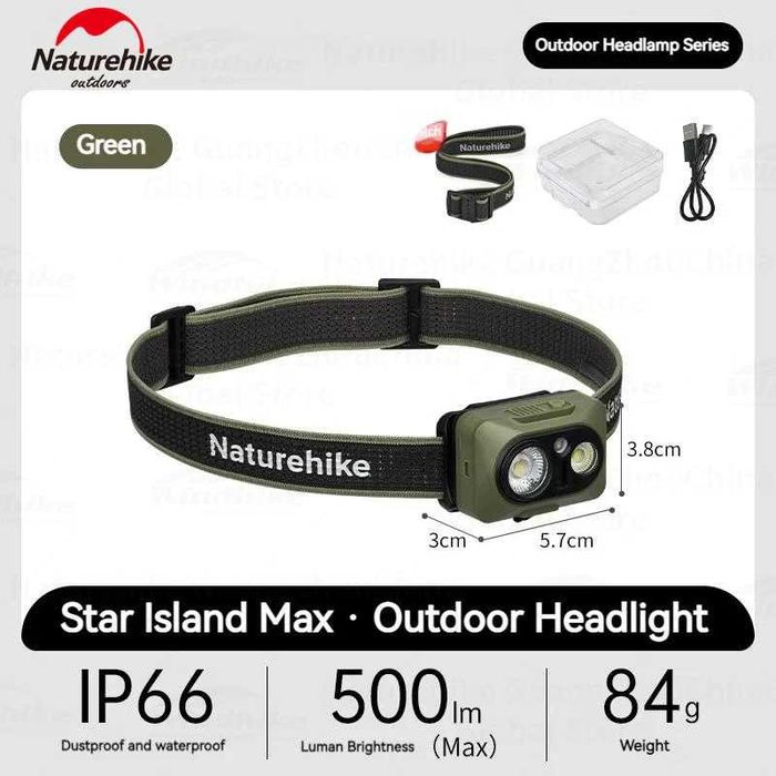 Налобний ліхтарик фонарик Naturehike Star Island Max CNK2450ZM010