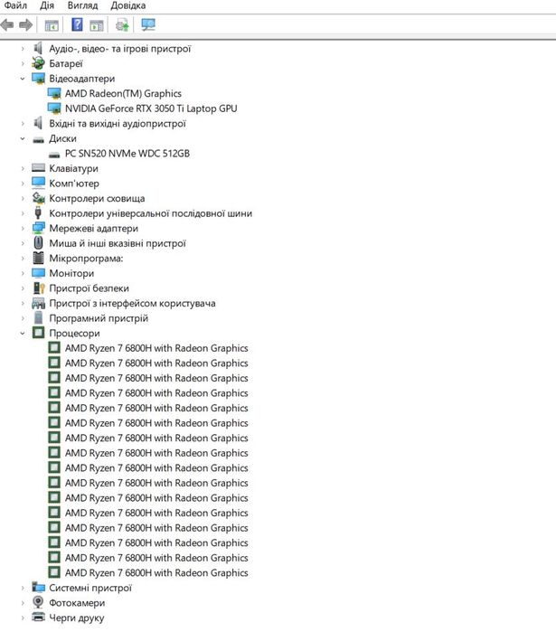 ASUS TUF A15 FA507RE  Ryzen 6800H /16 Ram/ 512/ 3050 Ti/ FHD 144 Hz