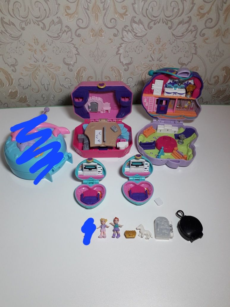 Polly pocket поллі полли покет ананас гольф корги домик будиночок