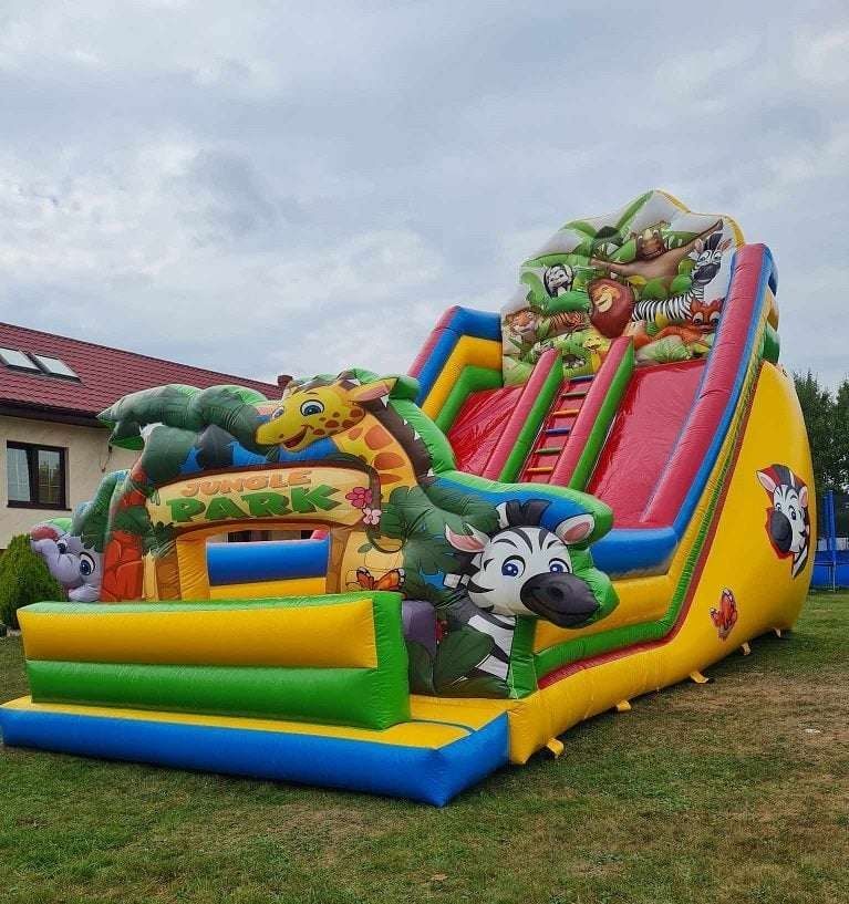 Dmuchaniec zjeżdżalnia Euro-Bungee trampolina wynajem Bubble Piana