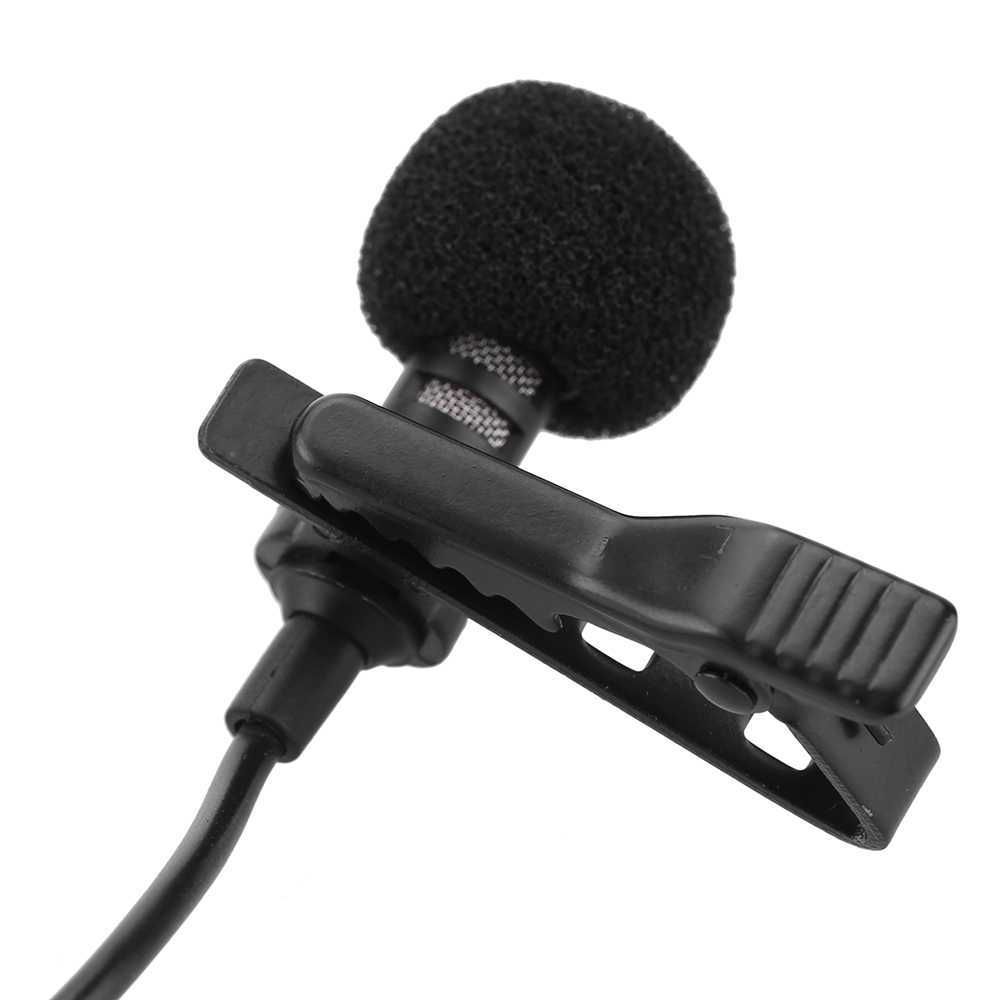 Петличный микрофон 3,5 мм AUX для камеры телефона компьютера ноутбука