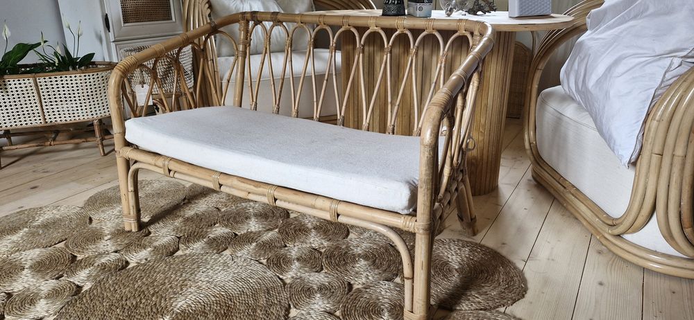 Ławka siedzisko rattan