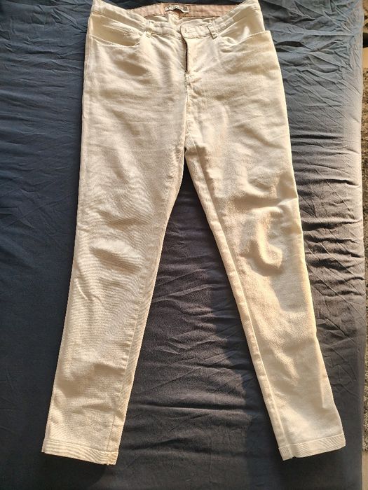 Spodnie damskie białe