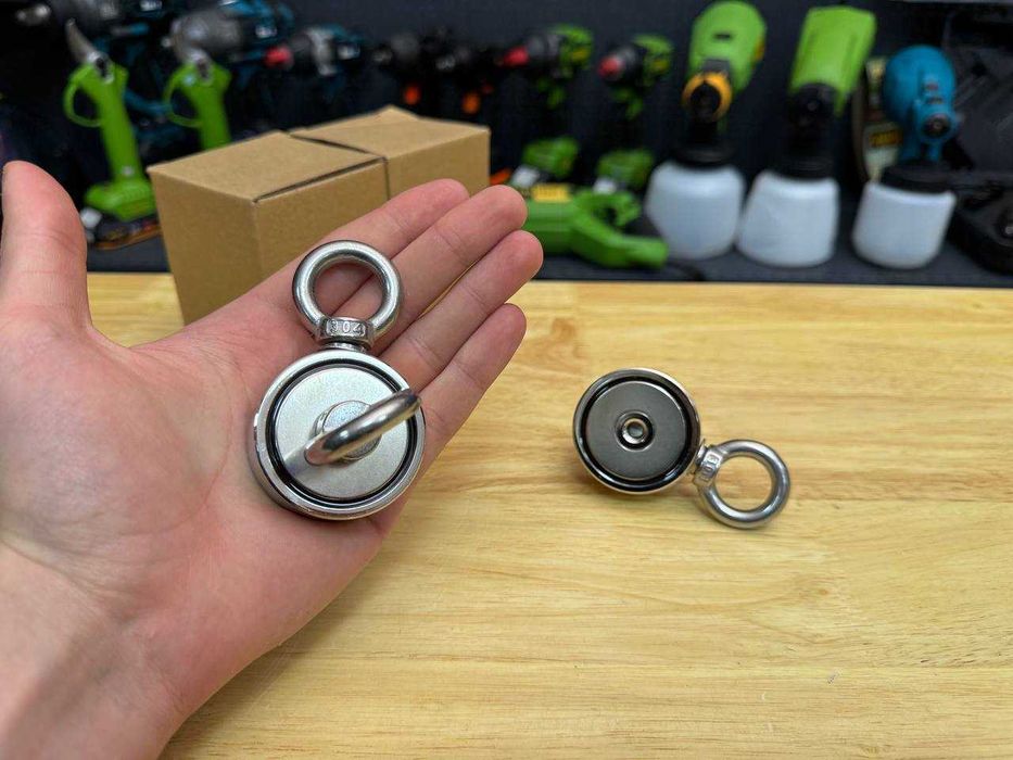 Міцний Неодимовий Магніт Двохсторонній на 90 кг (48-2) 2 кріплення