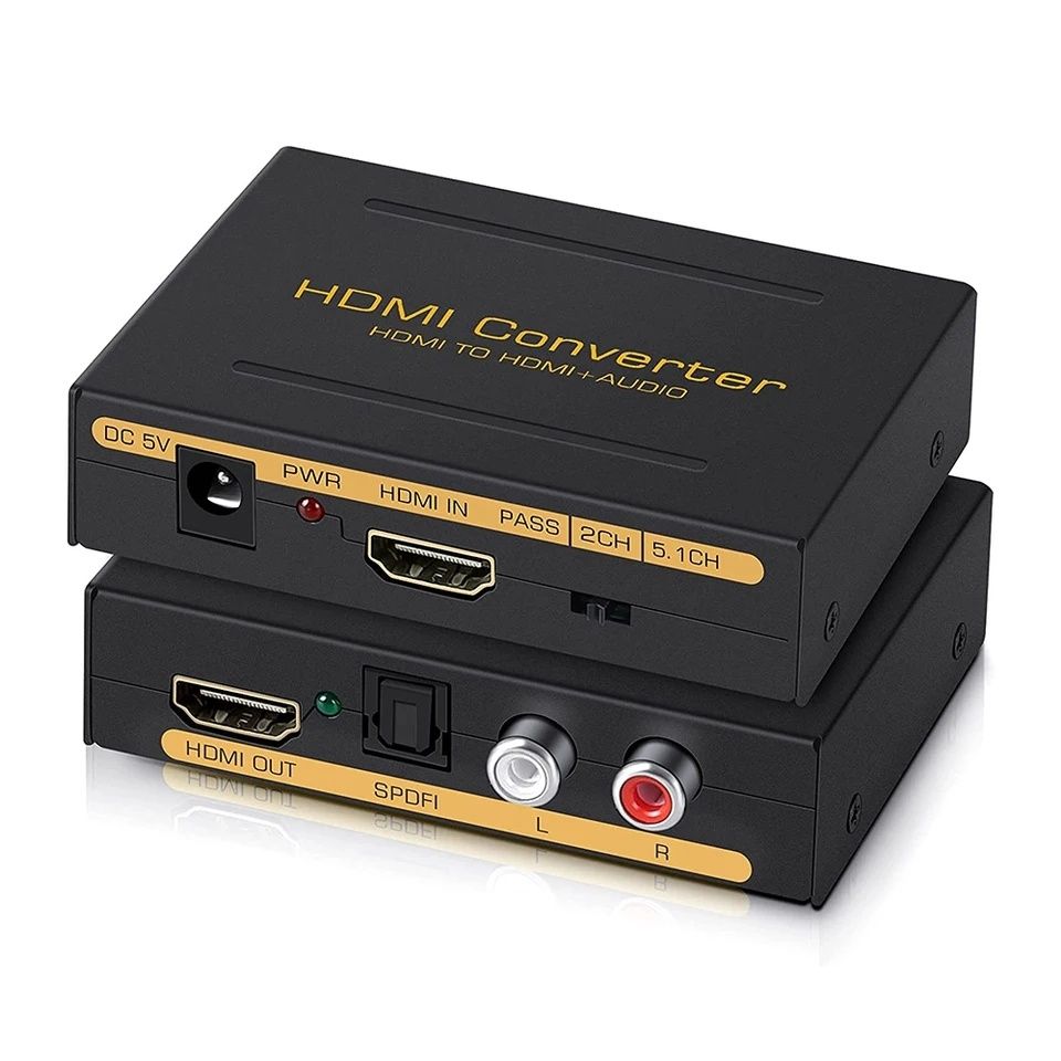 Аудио экстрактор HDMI, конвертор SPDIF, Toslink,Xbox, RCA, 5.1, PS5