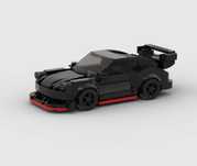 Auto autko samochodzik model z klocków na wzór lego Porsche 911