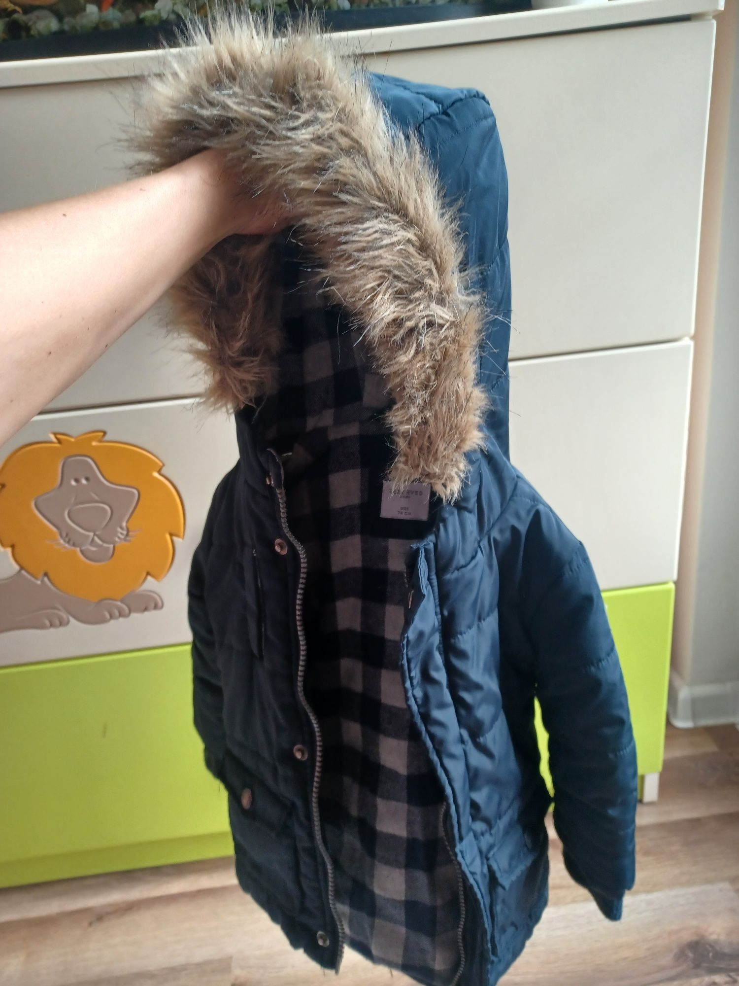Zimowa kurtka Reserved baby r.74 dla chłopca
