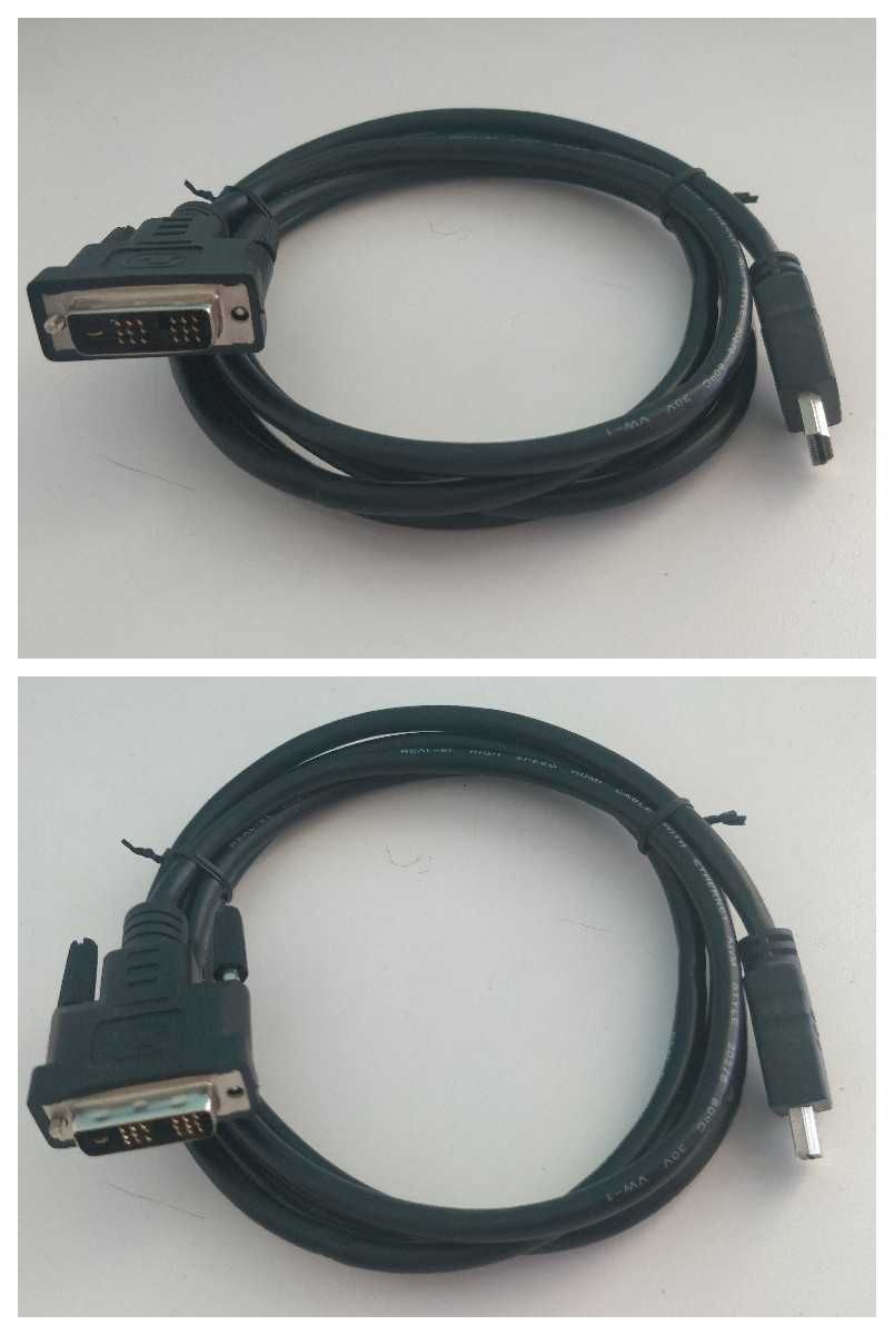 Кабель мультимедийный HDMI to DVI 1.8m REAL-ELk