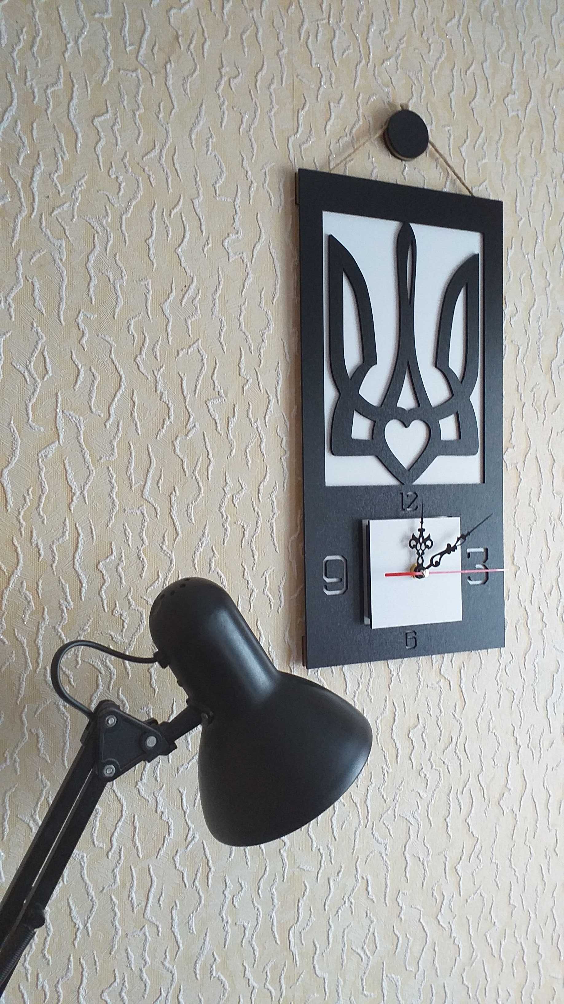 Годинник - панно (200мм х 400мм). " Герб України "