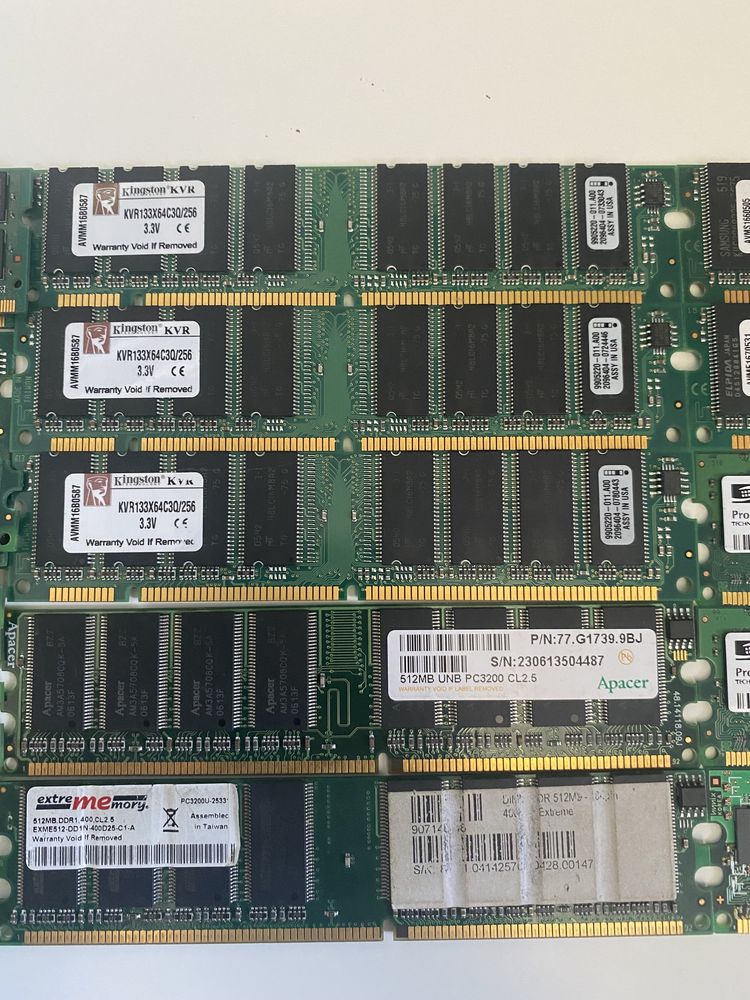 Varias Memorias RAM DIM DDR2 DDR1 - 1Gb 512mb 256mb