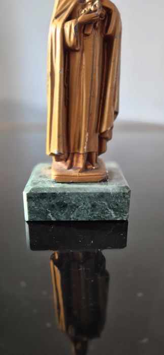 Rzeźba figura sakralna sygnowana Św. Teresa antyk depose