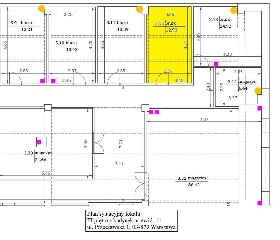 Tani lokal biurowy magazynowy 12,98m2, 3 piętro, Warszawa Targówek