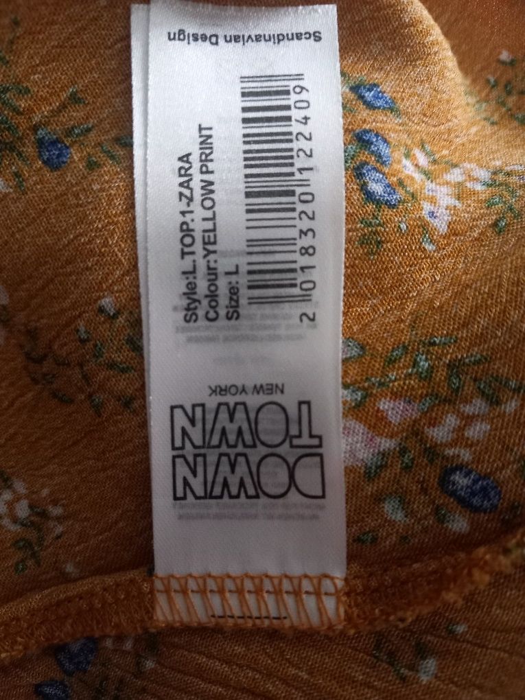 Bluzka roz L Downtown szerokie rękawy koszula