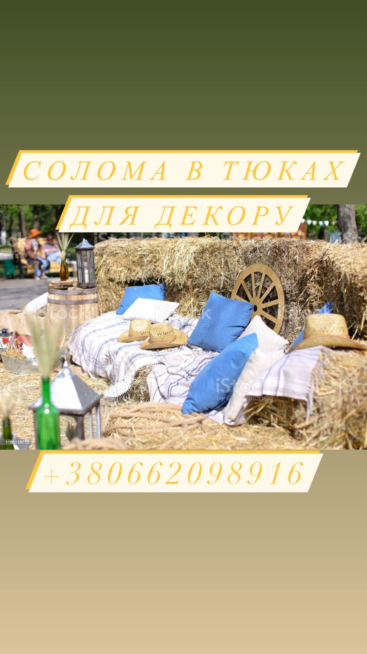 Тюки пшеничної соломи