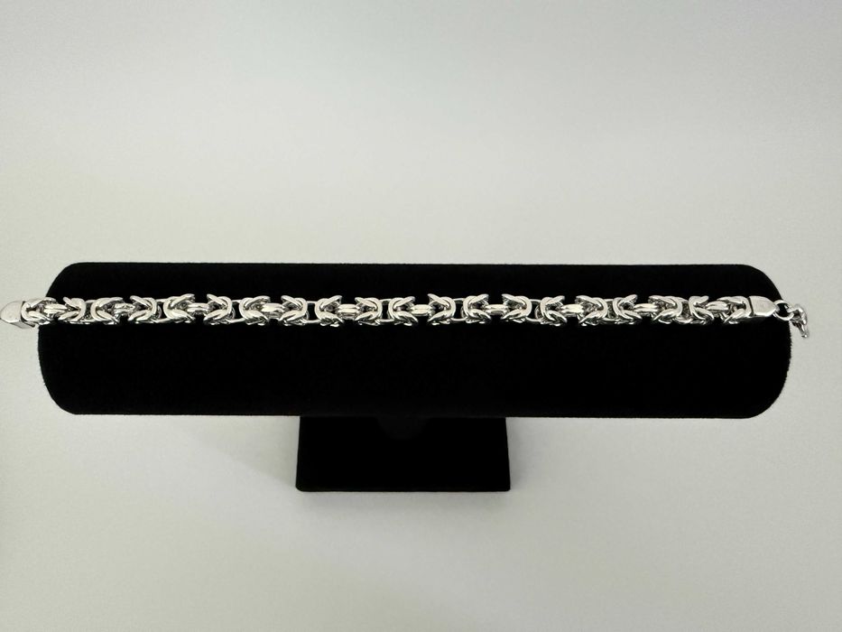 Srebrna Bransoletka Królewska 48 GRAM 25,5 CM NOWA ! PR. 925 Okazja !