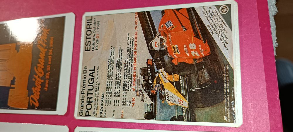 Antiga Coleção calendários de bolso cartazes da fórmula 1