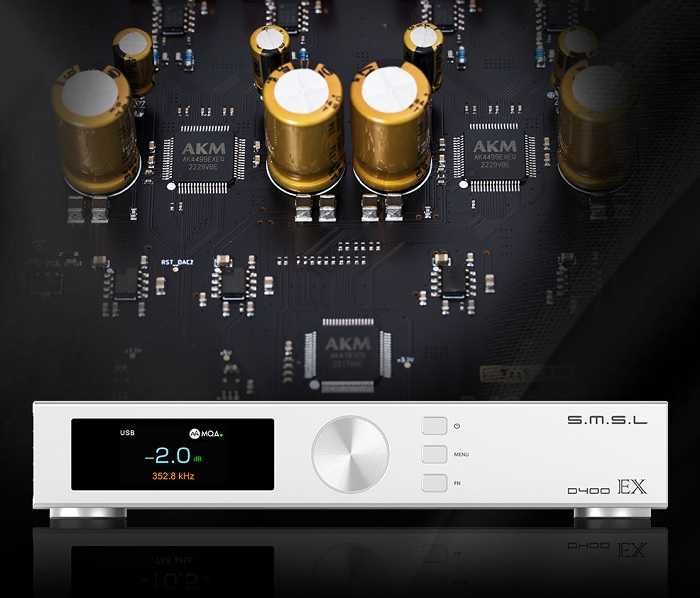 DAC SMSL D400EX AKM cały zestaw, stan IDEALNY - zrób sobie prezent