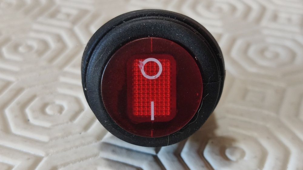 Interruptor on/off mota carro barco com led