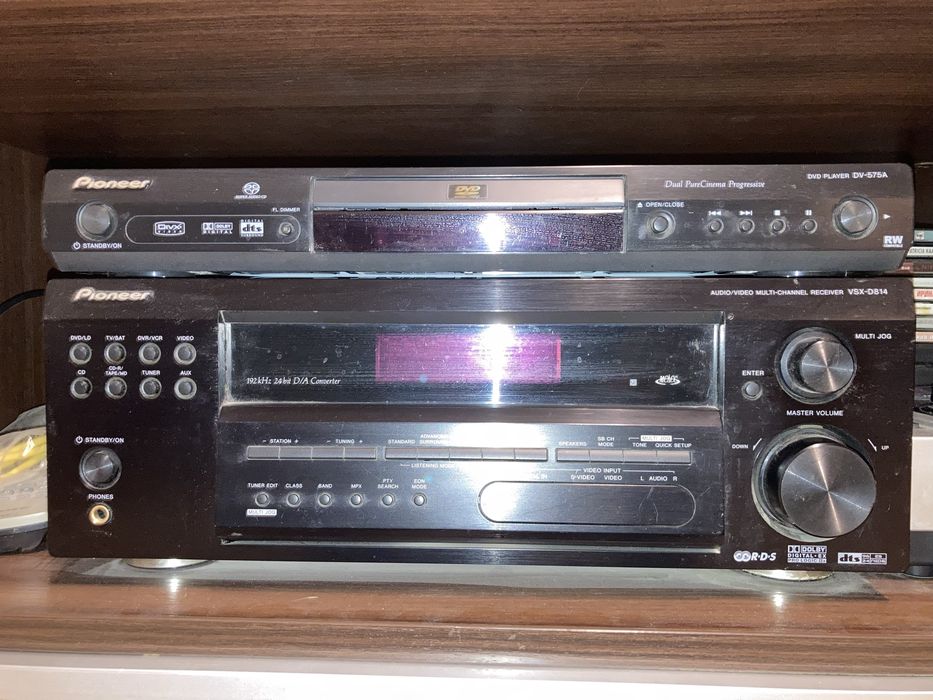 DVD плеер XORO  с караоке, Ресивер Pioneer VSX- D814