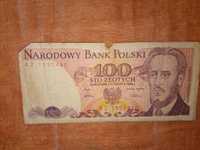 Banknot NBP 100 złotych polskich sto Ludwig Waryński PRL 1986