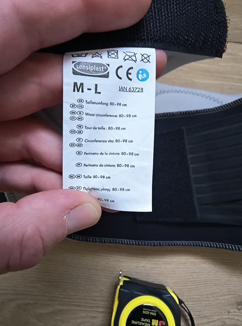 Pas lędźwiowy na korzonki Sensiplast M-L