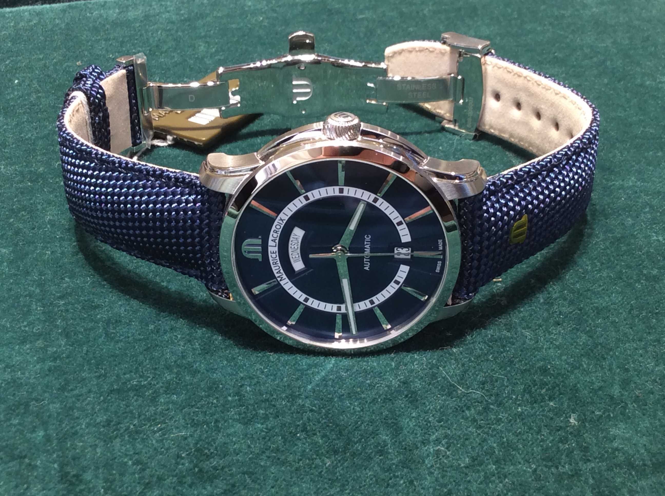 Nowy Maurice Lacroix PT6358-SS004-431 Pontos Automatic Day-Date