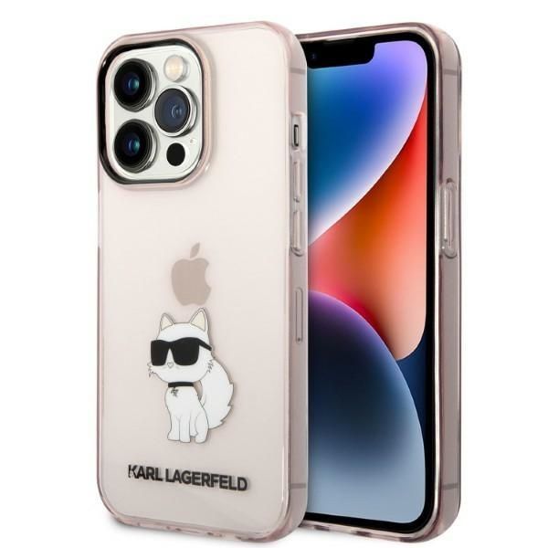 Etui Karl Lagerfeld Choupette iPhone 14 Pro Max 6,7" Różowe Hardcase