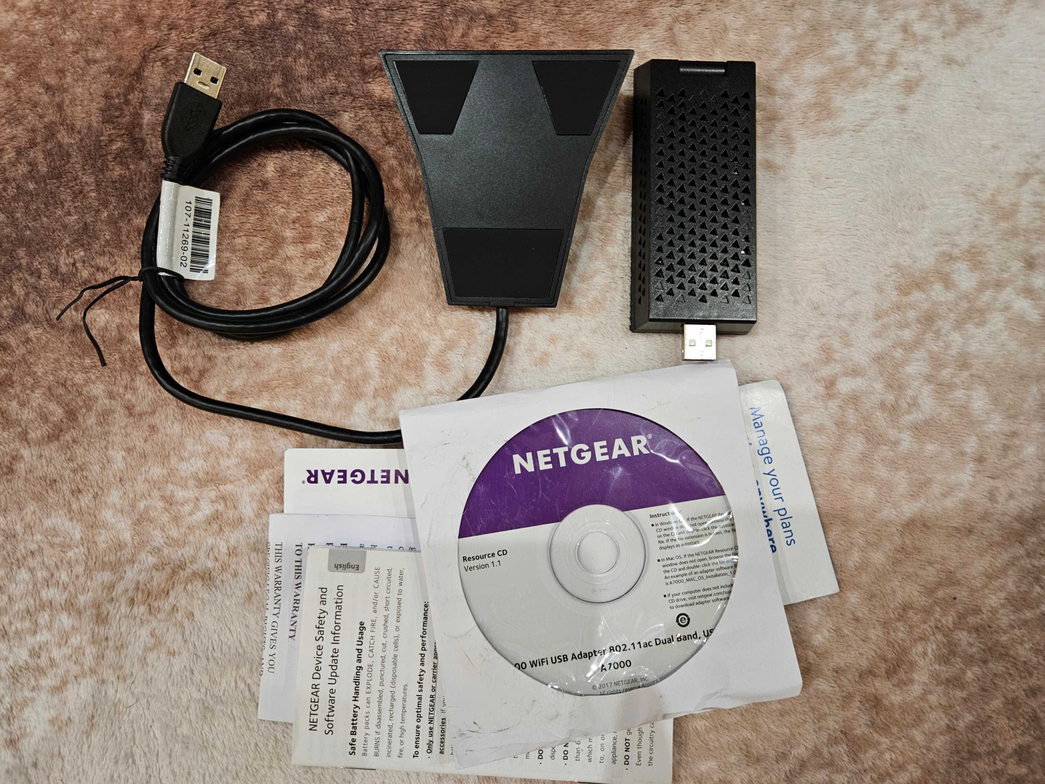 WiFi-адаптер NETGEAR A7000 Nighthawk AC1900, USB 3.0