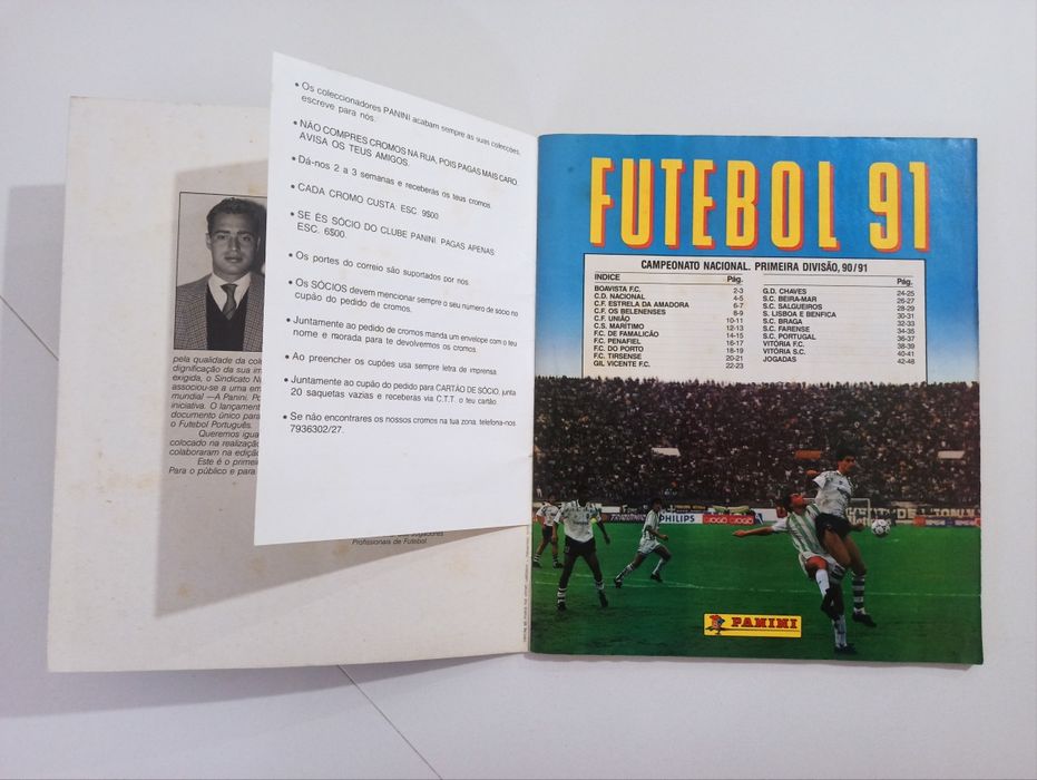 Caderneta Futebol 91