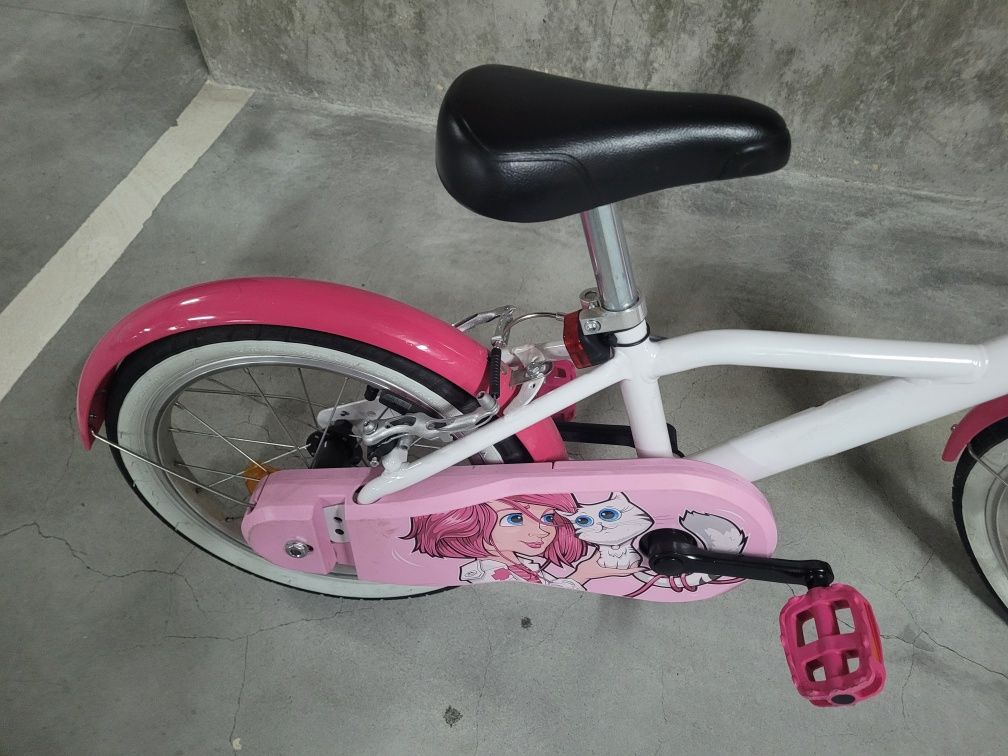Bicicleta de menina roda 16' Btwin