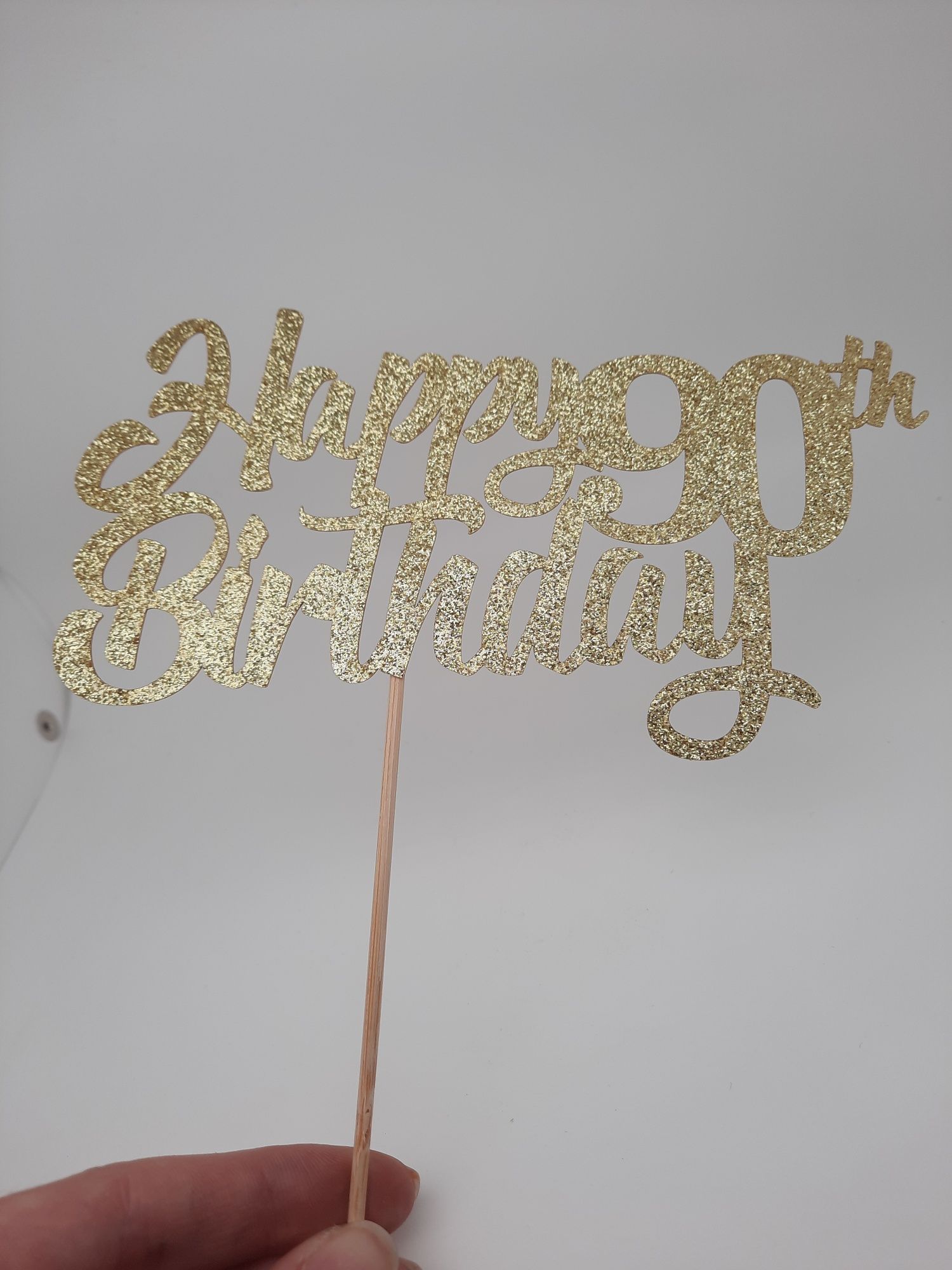 Topper na tort Happy Birthday 90'te urodziny