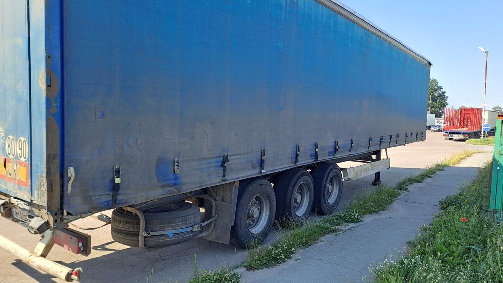 Тент штора з дверям напівпричіп krone