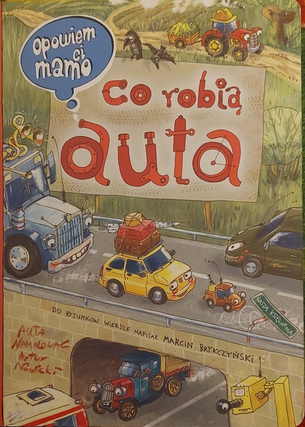 Co robią auta, książka dla dzieci