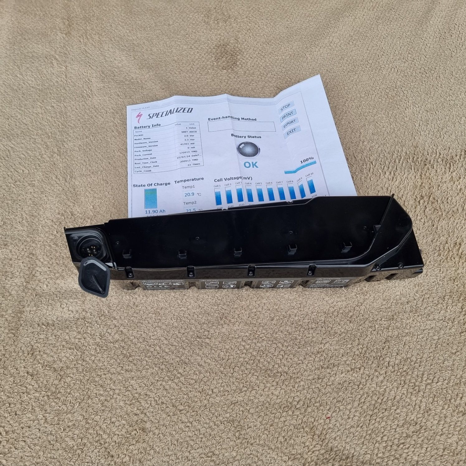 Rower elektryczny BATERIA Specialized Vado Como  36v 460 wh 12.8 ah