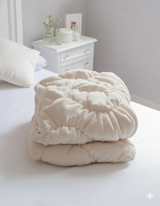 Manta Harriet Flamingueo Bege – Acolchoada